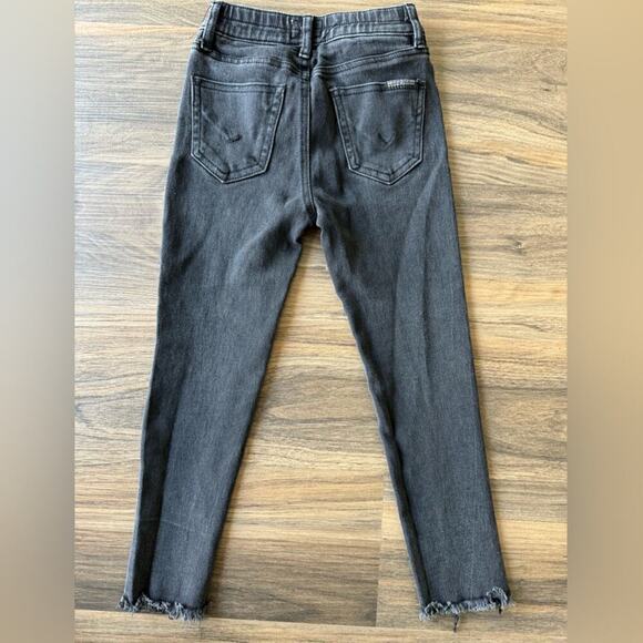 Hudson Black Skinny Distressed Hem Jeans sz 4 - Picture 4 of 4